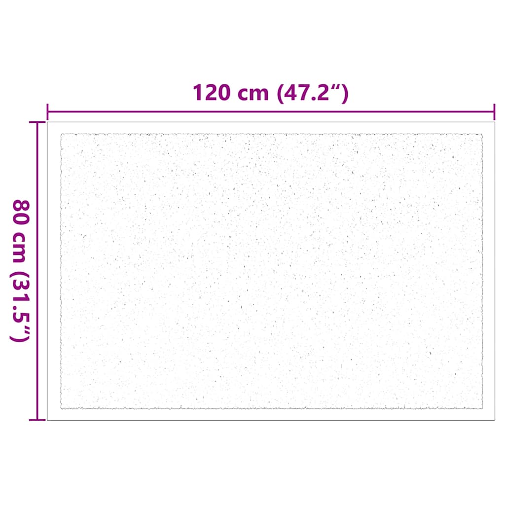 vidaXL Χαλάκι Εξώπορτας Ανοιχτό γκρι 60 x 40 x 1.2 εκ. Ύφασμα τέντι