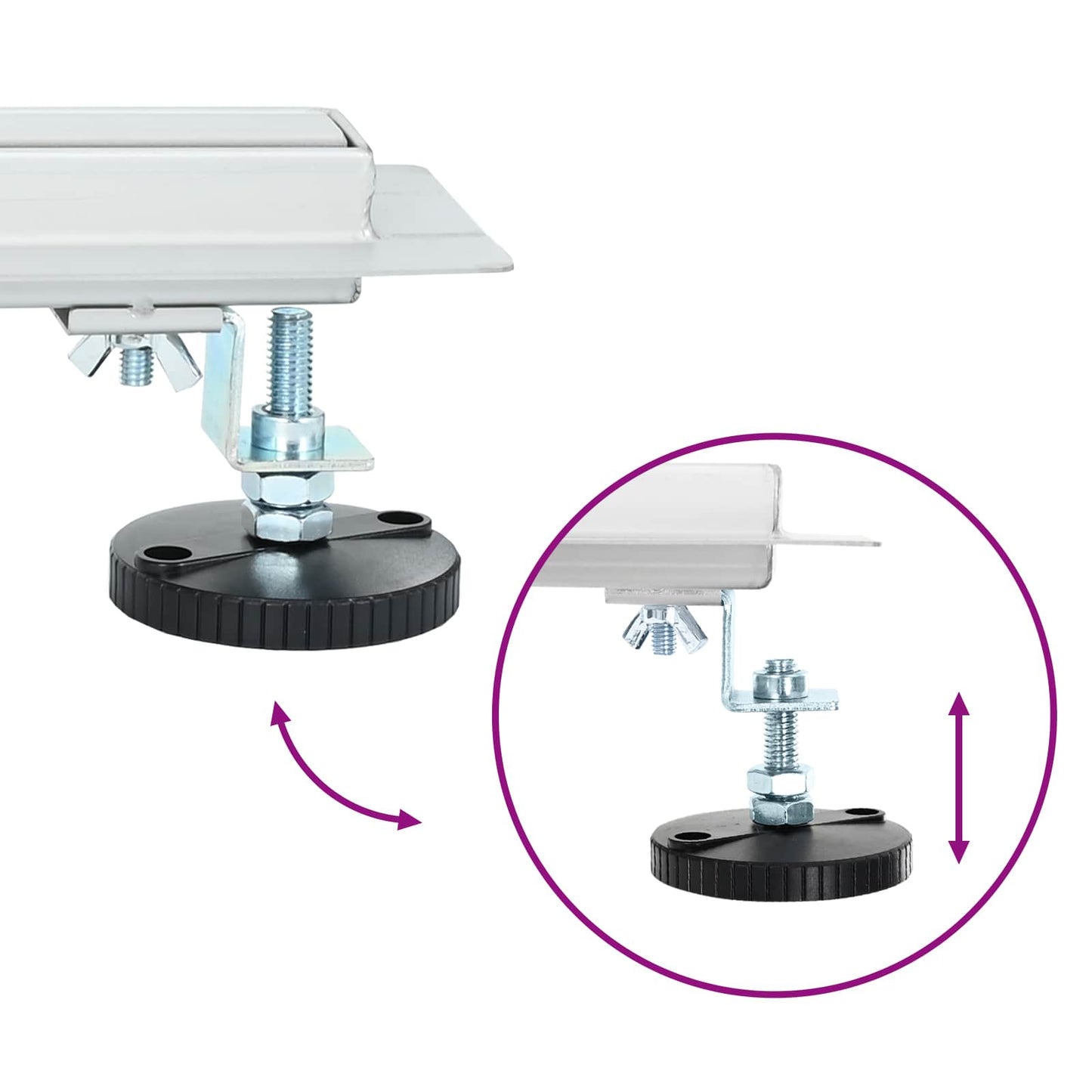 vidaXL 360° Νεροχύτης ντους με λεπτό μοντέλο Ασημί 80 cm