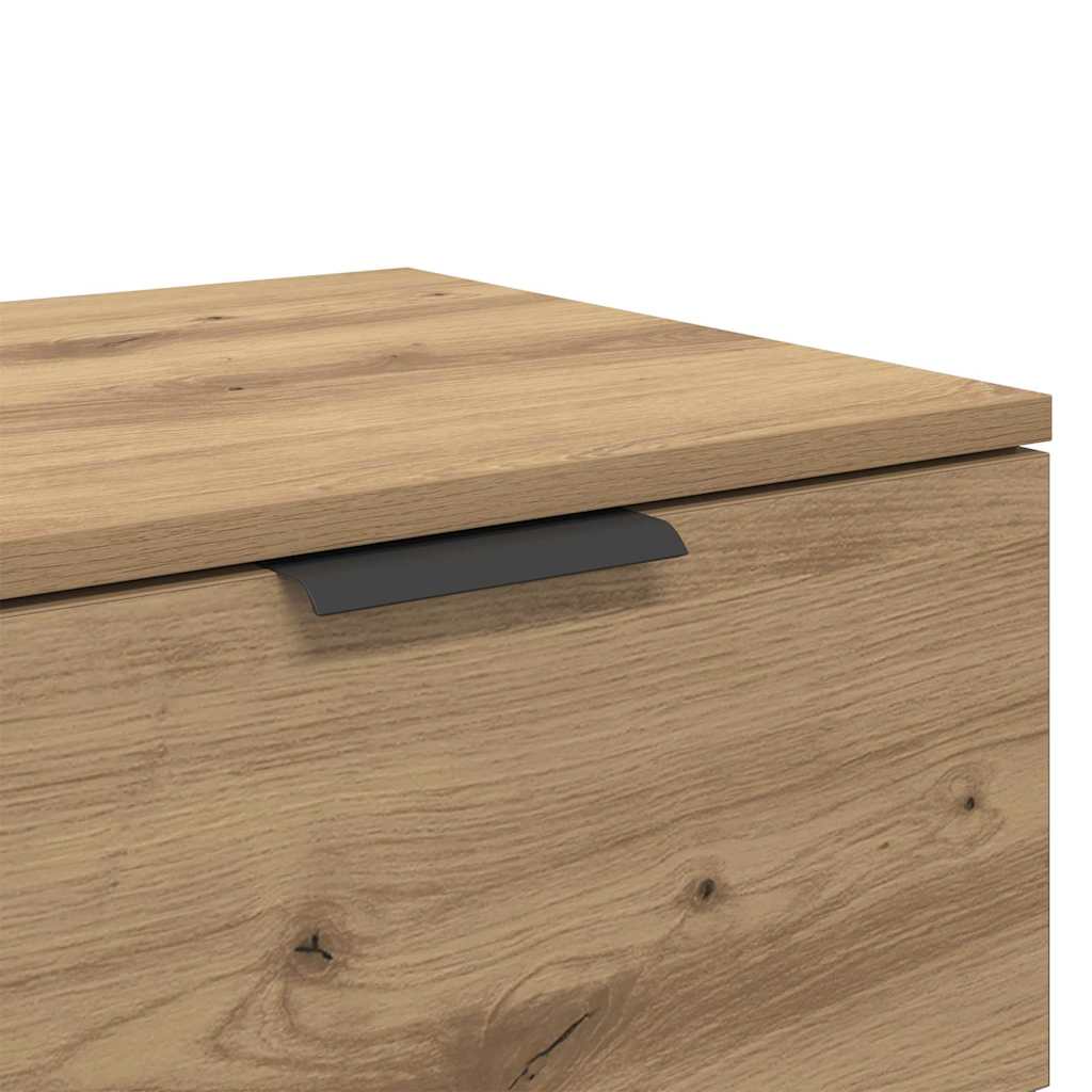 vidaXL Κομοδίνο 2 pcs Artisan Oak 45 x 39 x 50 εκ. Επεξεργασμένο ξύλο