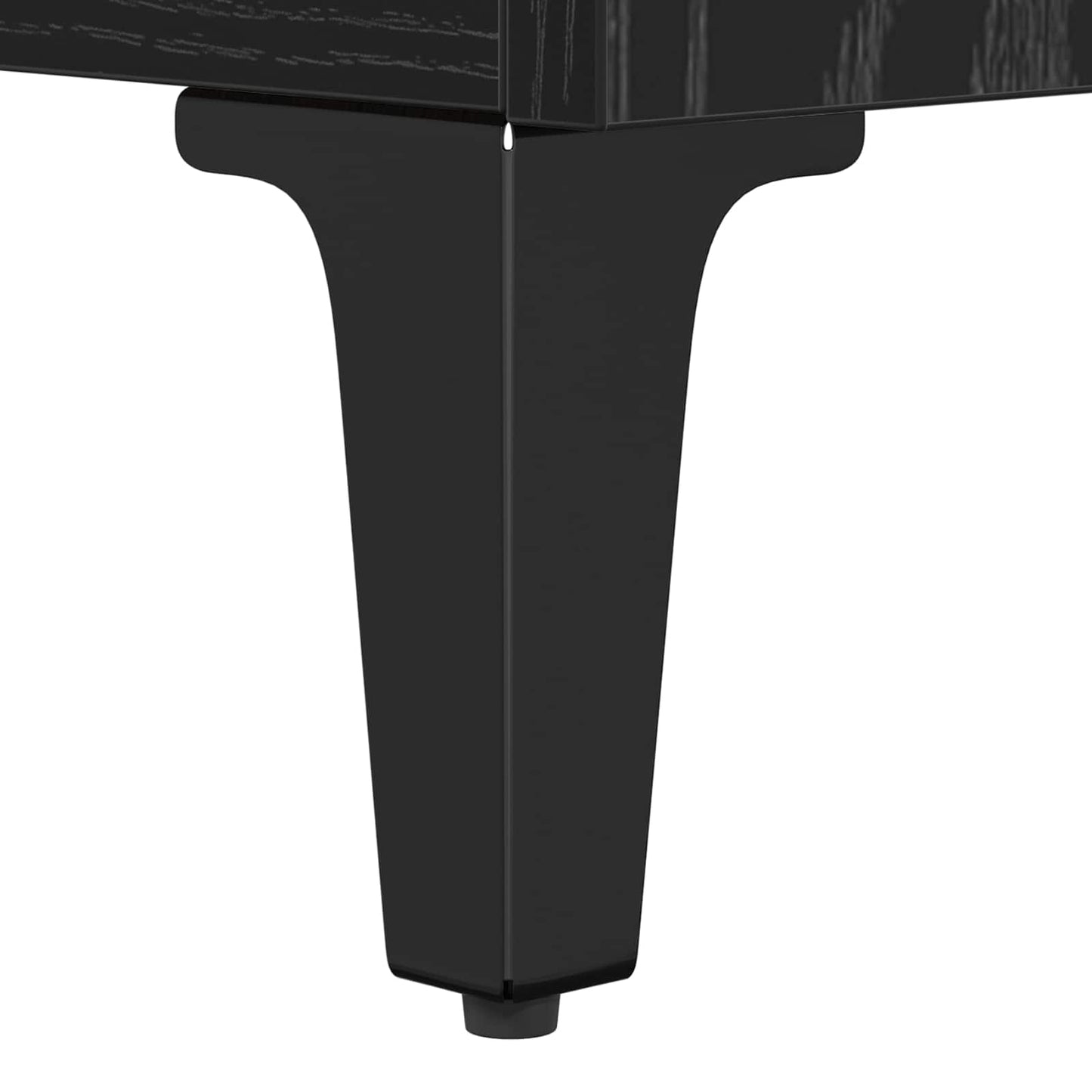 vidaXL Κομοδίνο Μαύρη Οξυά 40 x 40.5 x 66 εκ Επεξεργασμένο Ξύλο