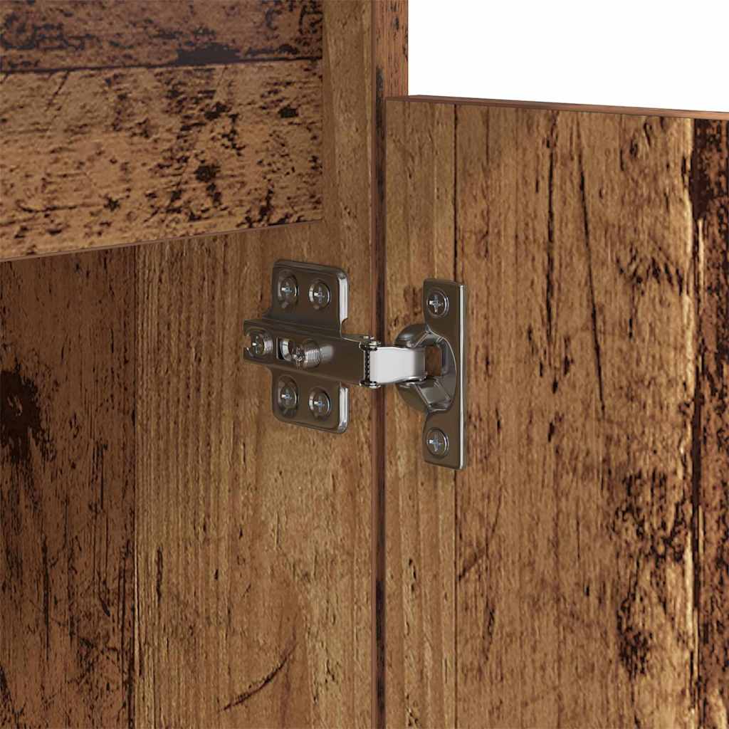 vidaXL Κομοδίνο 2 pcs Παλιό ξύλο 40 x 35 x 70 εκ. Επεξεργασμένο ξύλο