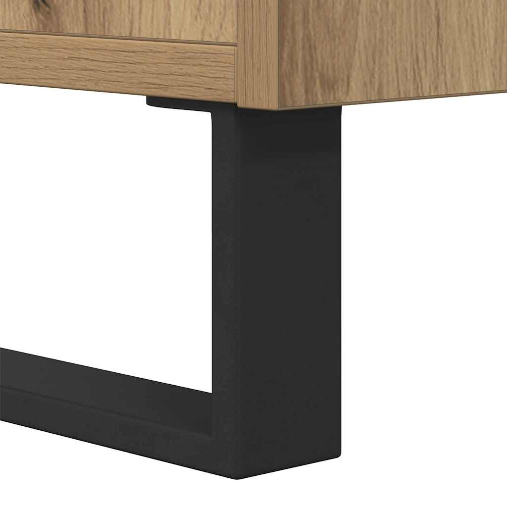 vidaXL Πλαϊνό γραφείο Artisan Oak 34,5 x 34 x 90 εκ.
