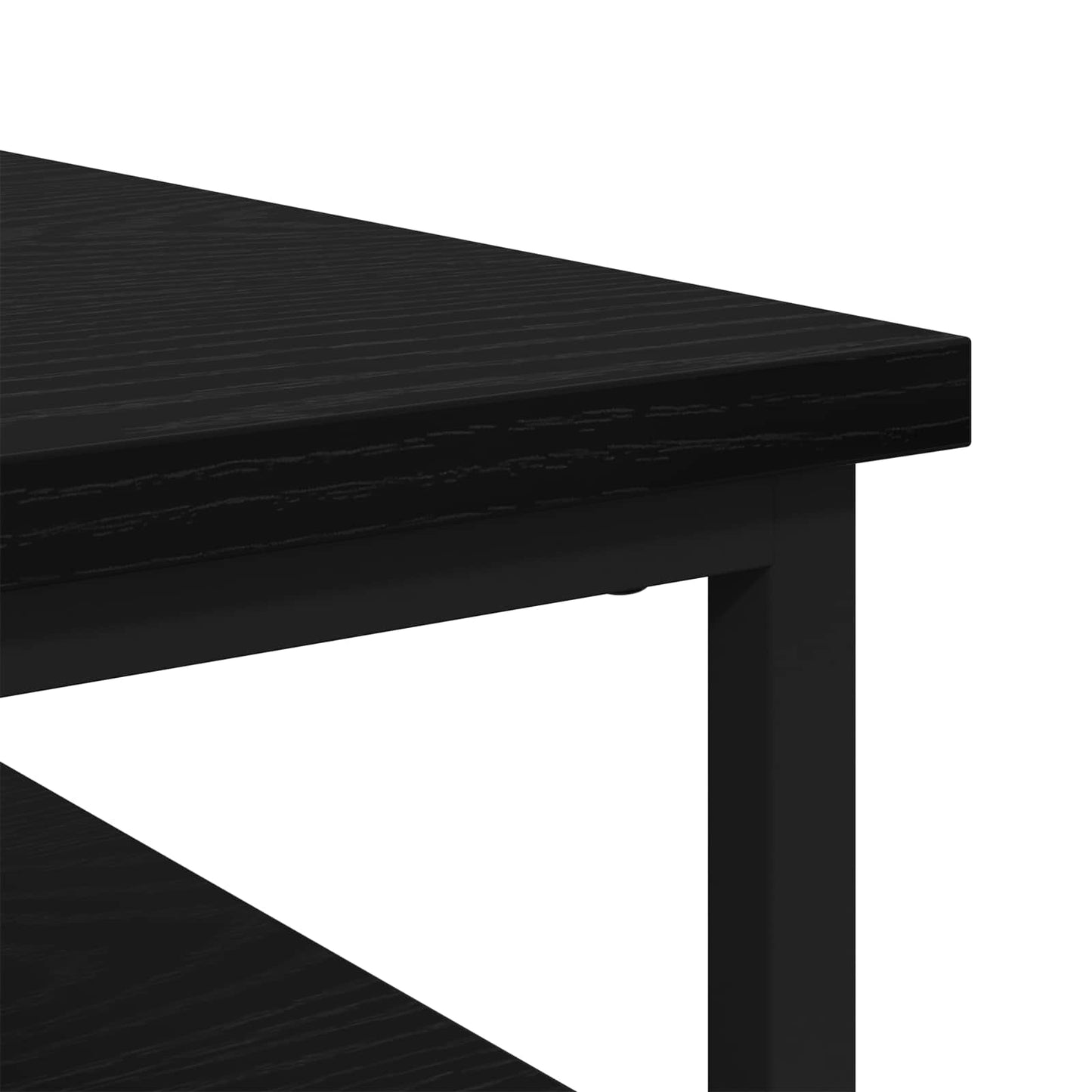 vidaXL Κομοδίνο 2 τμχ. Μαύρη Οξυά 40 x 42 x 60 εκ. Επεξεργασμένο Ξύλο