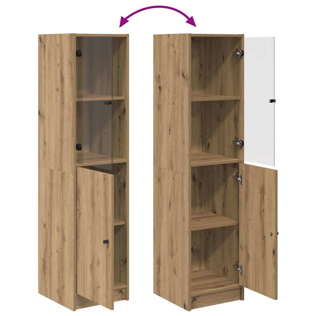 vidaXL Highboard Artisan Oak 35 x 37 x 142 εκ Επεξεργασμένο ξύλο