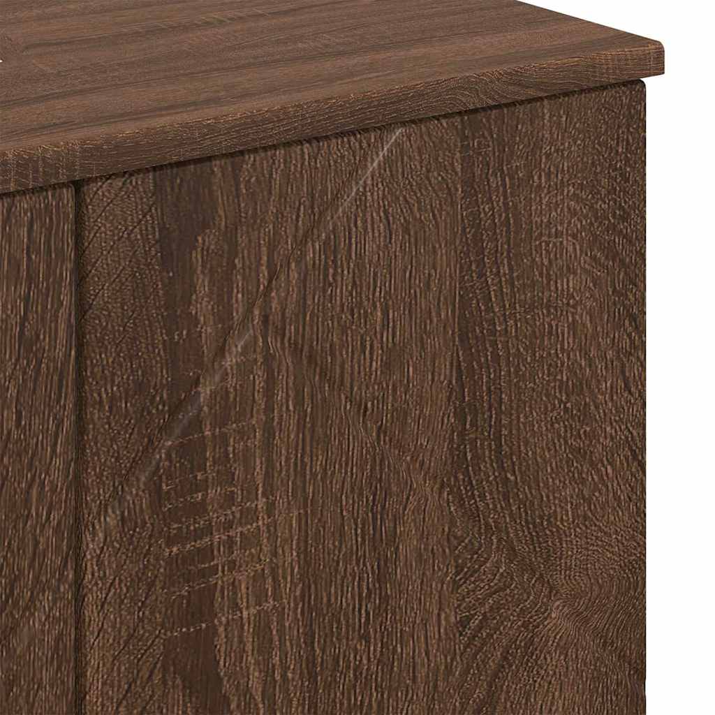 vidaXL Ντουλάπι Μπάνιου Καφέ δρυς 61 x 35 x 64 εκ.