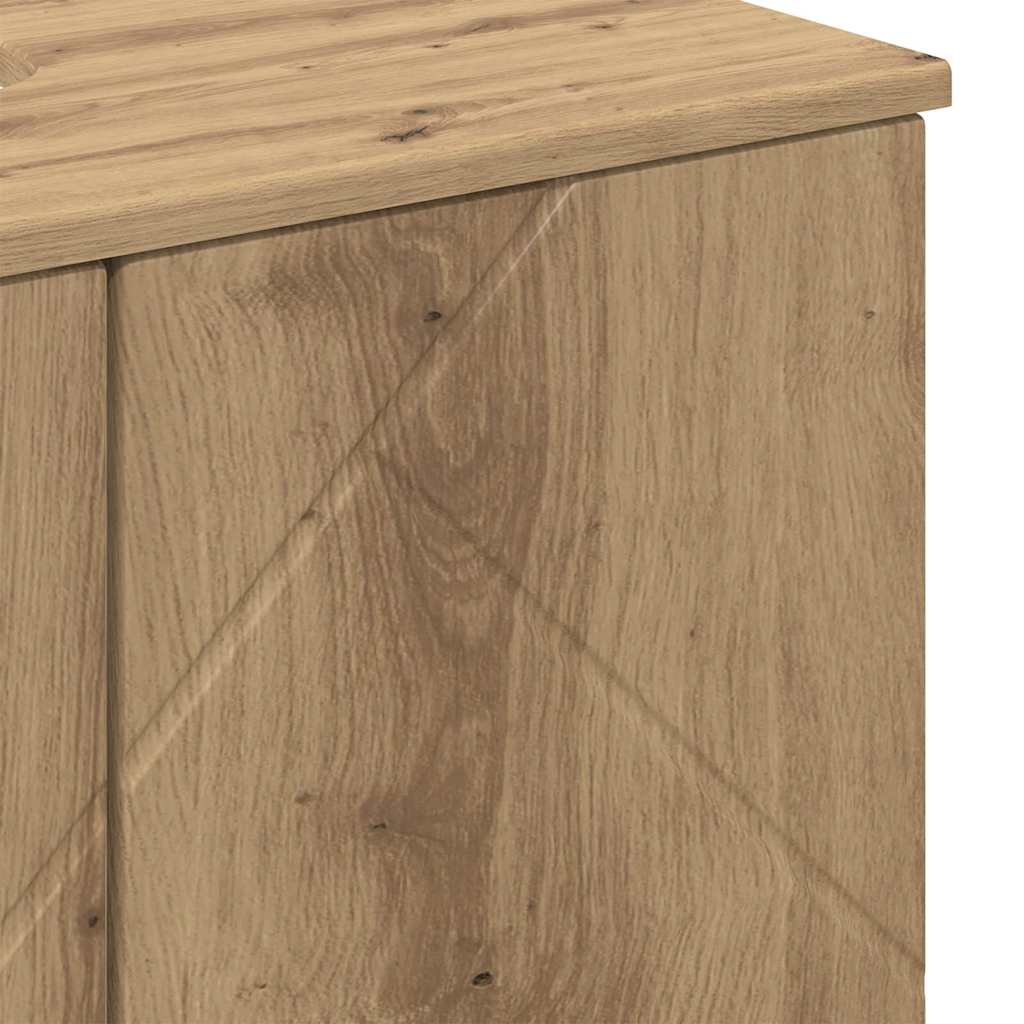 vidaXL Ντουλάπι Μπάνιου με αποθήκευση Artisan Oak 61 x 35 x 64 εκ.