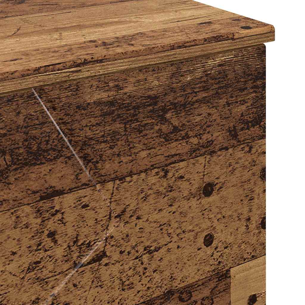 vidaXL Ντουλάπι Μπάνιου με συρτάρι Παλαιό ξύλο 76,5 x 35 x 64 εκ