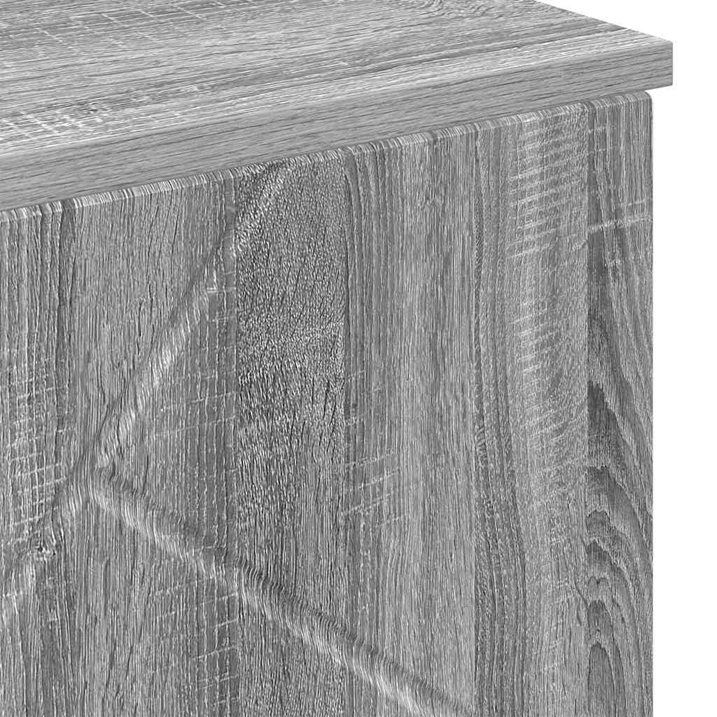 vidaXL Ντουλάπι Μπάνιου Γκρίζο Σονομα 60 x 35 x 80 εκ