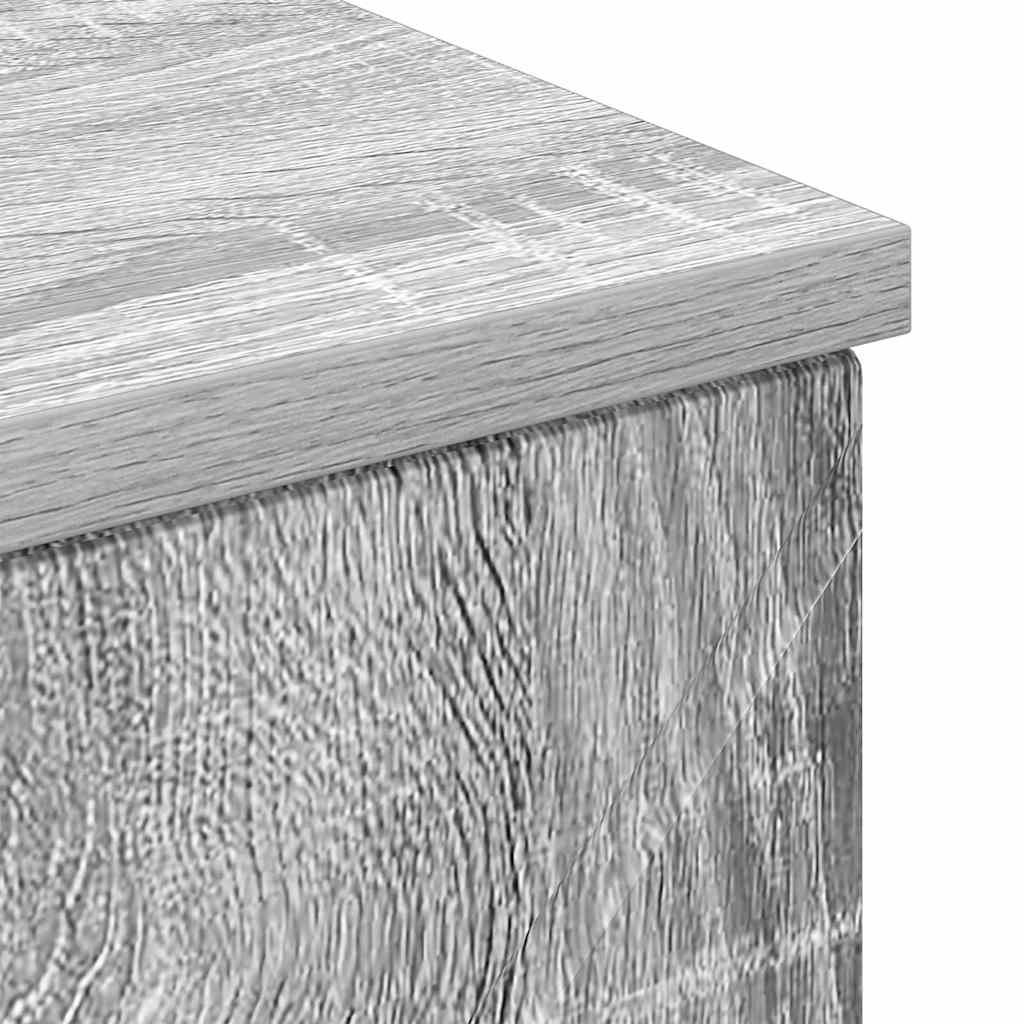 vidaXL Ντουλάπι Μπάνιου με συρτάρι Γκρίζο Σονομα 30 x 35 x 80 εκ