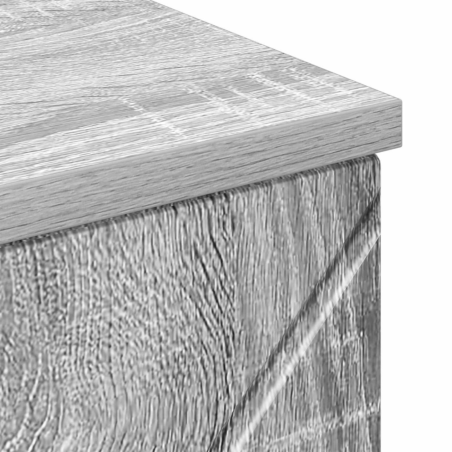 vidaXL Ντουλάπι Μπάνιου Γκρίζο Σονομα 30 x 35 x 80 εκ