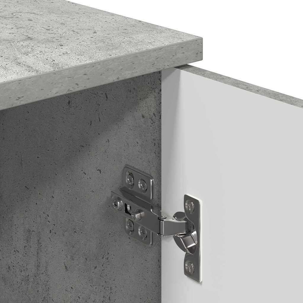 vidaXL Ντουλάπι Μπάνιου Σκυρόδεμα Γκρι 30 x 31,5 x 61 εκ