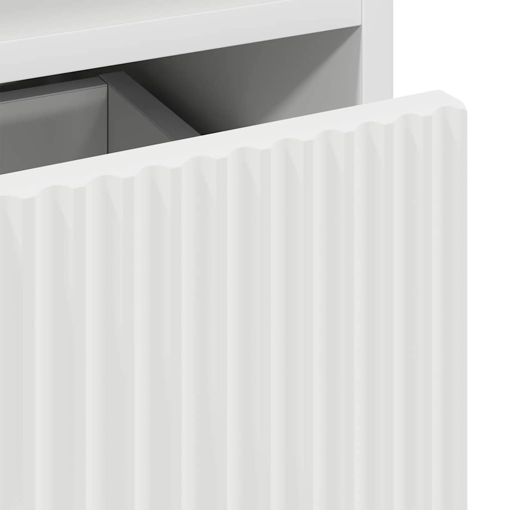 vidaXL Ντουλάπι Μπάνιου Λευκό 31,5 x 33 x 190 εκ.