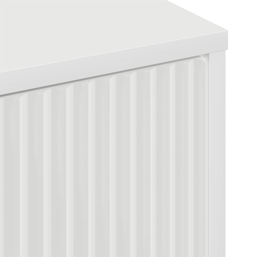 vidaXL Πλαϊνό γραφείο Λευκό 69.5 x 33 x 82 εκ. Επεξεργασμένο ξύλο