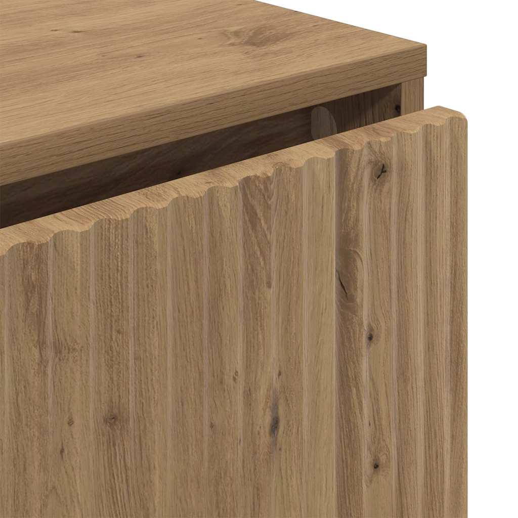 vidaXL Πλαϊνό γραφείο Artisan Oak 79,5 x 33 x 82 εκ Επεξεργασμένο ξύλο