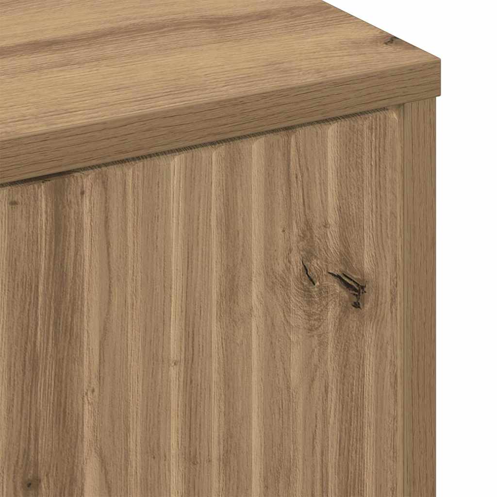 vidaXL Τραπεζάκι σαλονιού με συρτάρι Artisan Oak 90 x 49 x 46 εκ.