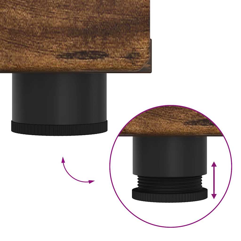 vidaXL Ξύλινο Ντουλάπι με συρτάρι Καπνιστό Δρύς 150 x 39 x 30 εκ