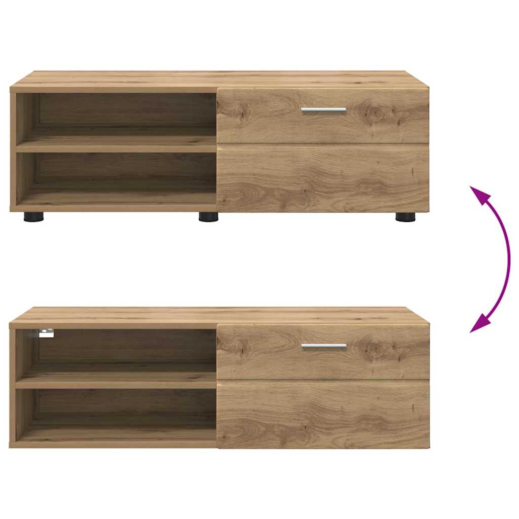 vidaXL Ξύλινο Ντουλάπι με συρτάρι Artisan Oak 100,5 x 39 x 30 εκ