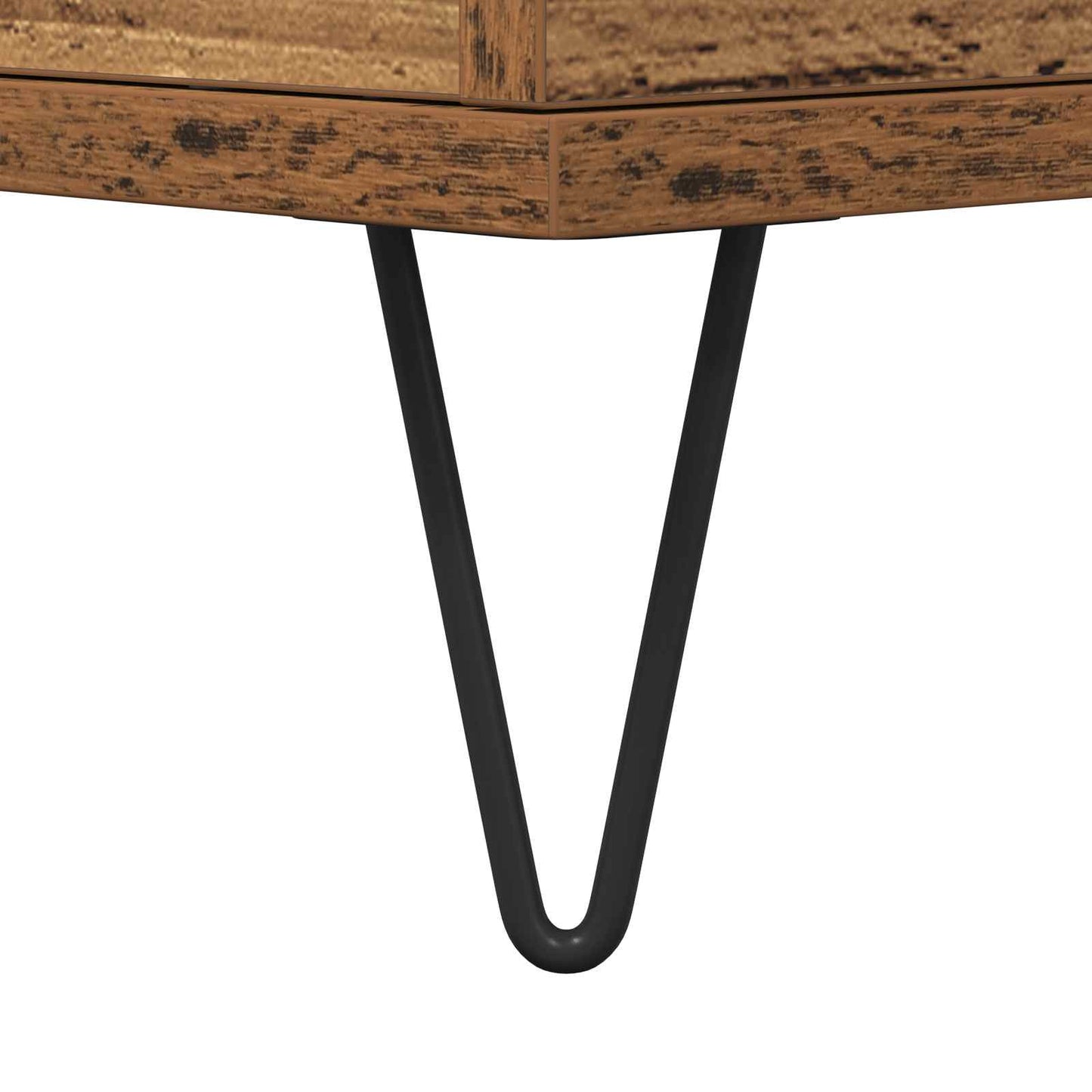 vidaXL Πλαϊνό γραφείο 2 pcs Παλιό ξύλο 60 x 35 x 70 cm