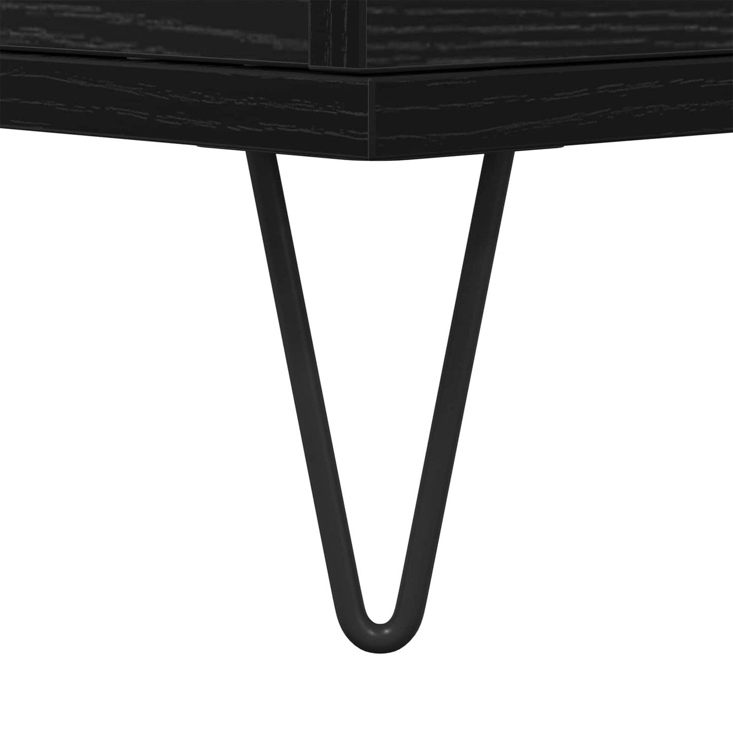 vidaXL Πλαϊνό γραφείο 3 pcs Μαύρη Οξυά 60 x 35 x 70 cm