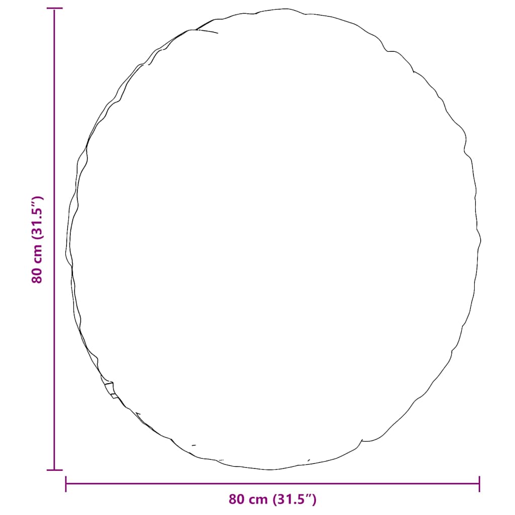 vidaXL Μαξιλάρια καθισμάτων 2 pcs Μαύρο Ø80 x 29 εκ ύφασμα
