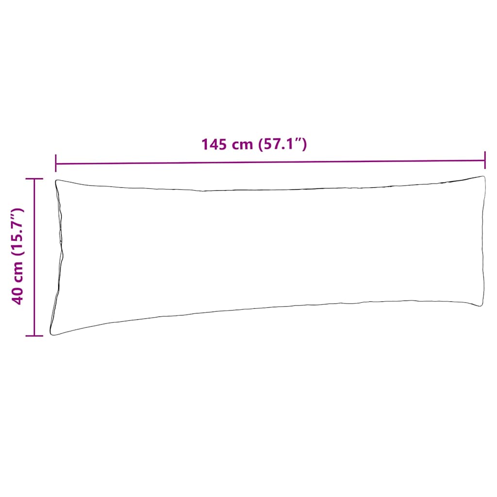 vidaXL Μαξιλάρι Καναπέ 2 pcs Taupe 145 x 40 εκ. ύφασμα
