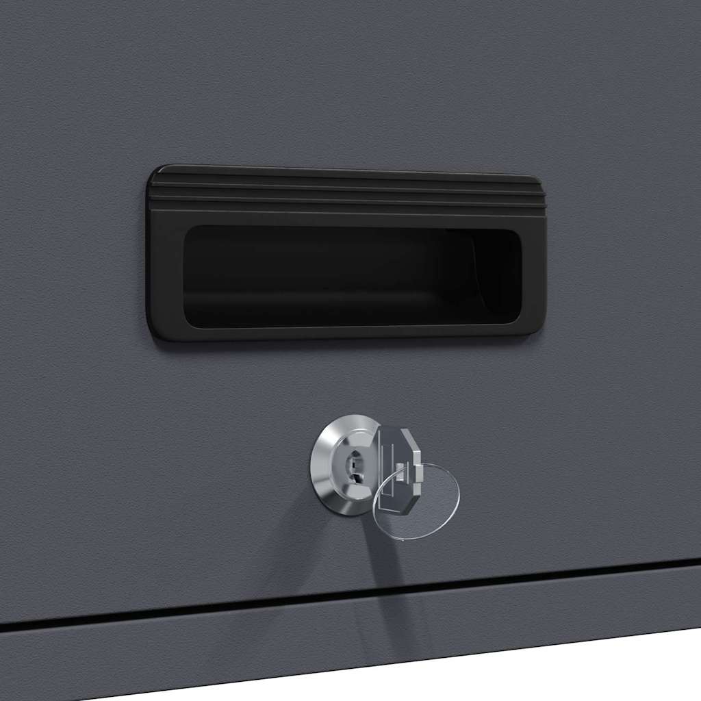 vidaXL Ντουλάπι τοίχου για γκαράζ Ανθρακί 90 x 33 x 35 εκ