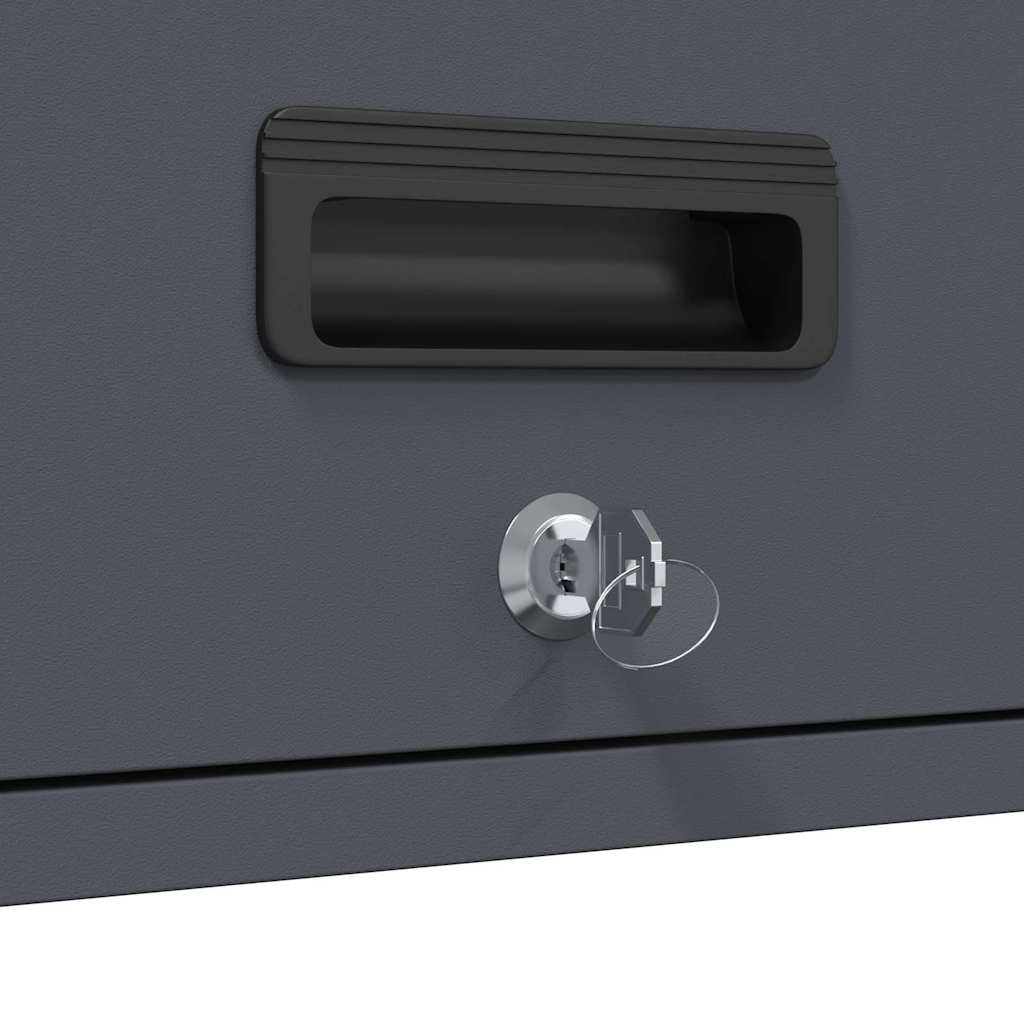 vidaXL Ντουλάπι τοίχου για γκαράζ Ανθρακί 60 x 33 x 35 εκ