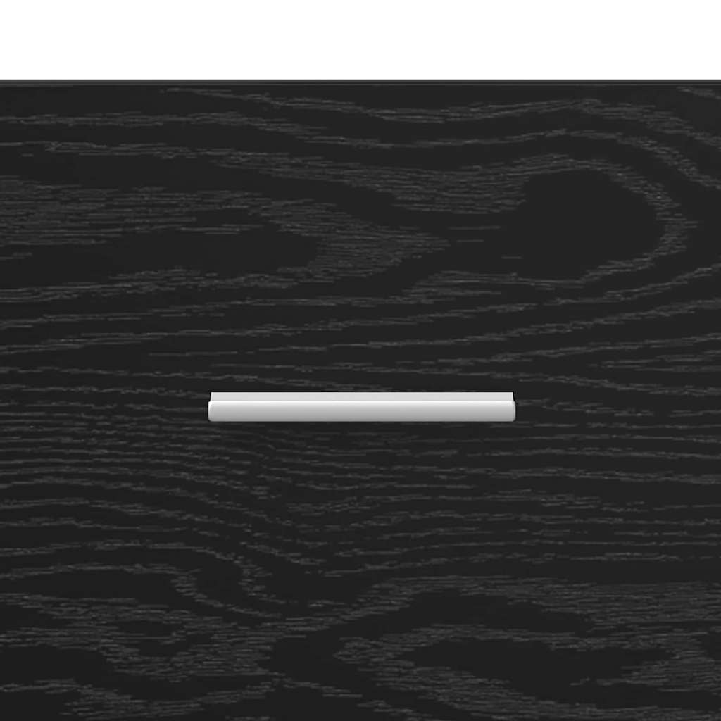vidaXL Highboard Μαύρη Οξυά 45 x 42,5 x 185 εκ. Επεξεργασμένο ξύλο