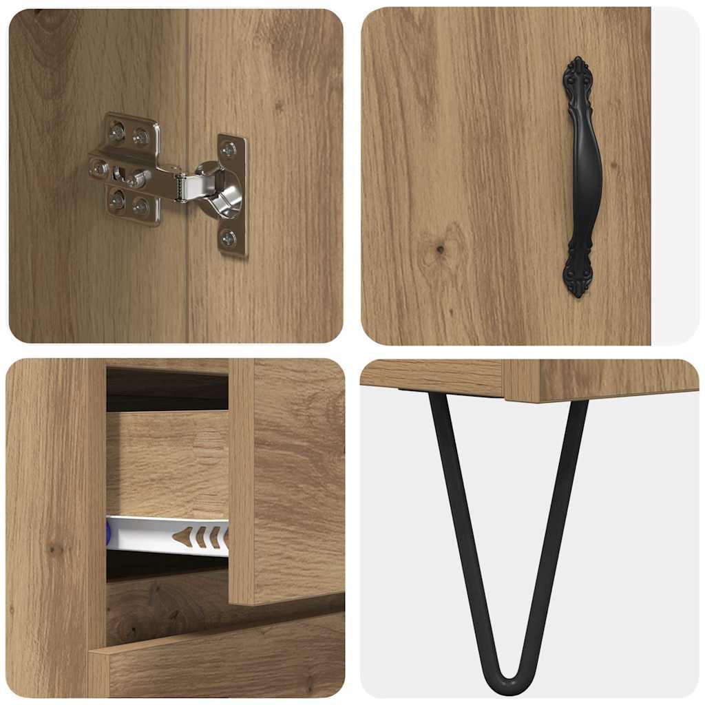 vidaXL Highboard Artisan Oak 69,5 x 34 x 90 εκ. Επεξεργασμένο ξύλο
