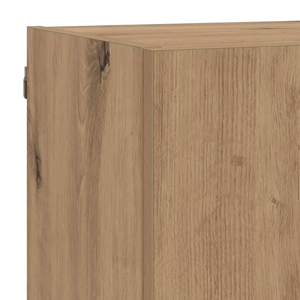 vidaXL Μονάδες Τοίχου ΤV με LED 5 τμχ. Artisan Oak Επεξεργασμένο ξύλο