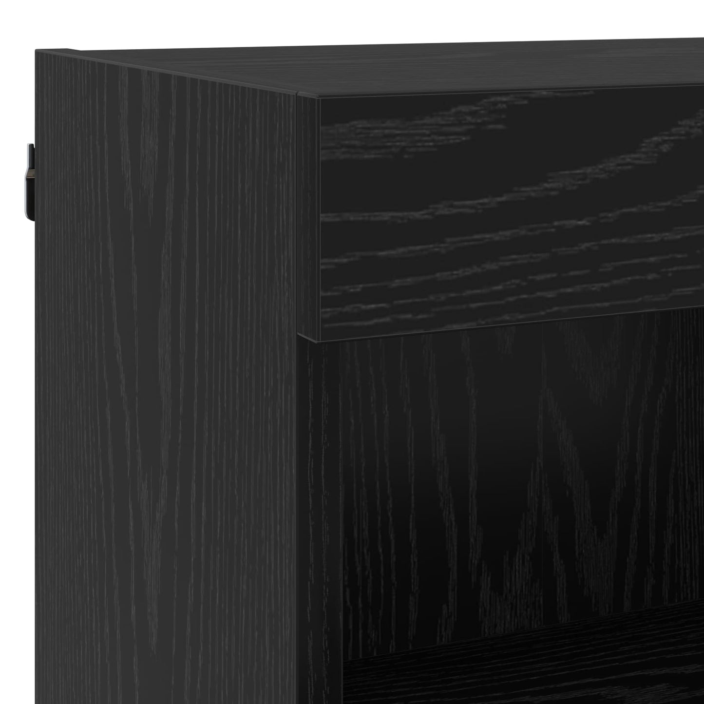 vidaXL Ντουλάπι TV Επιτοίχιο 7 pcs Μαύρη Οξυά Επεξεργασμένο ξύλο