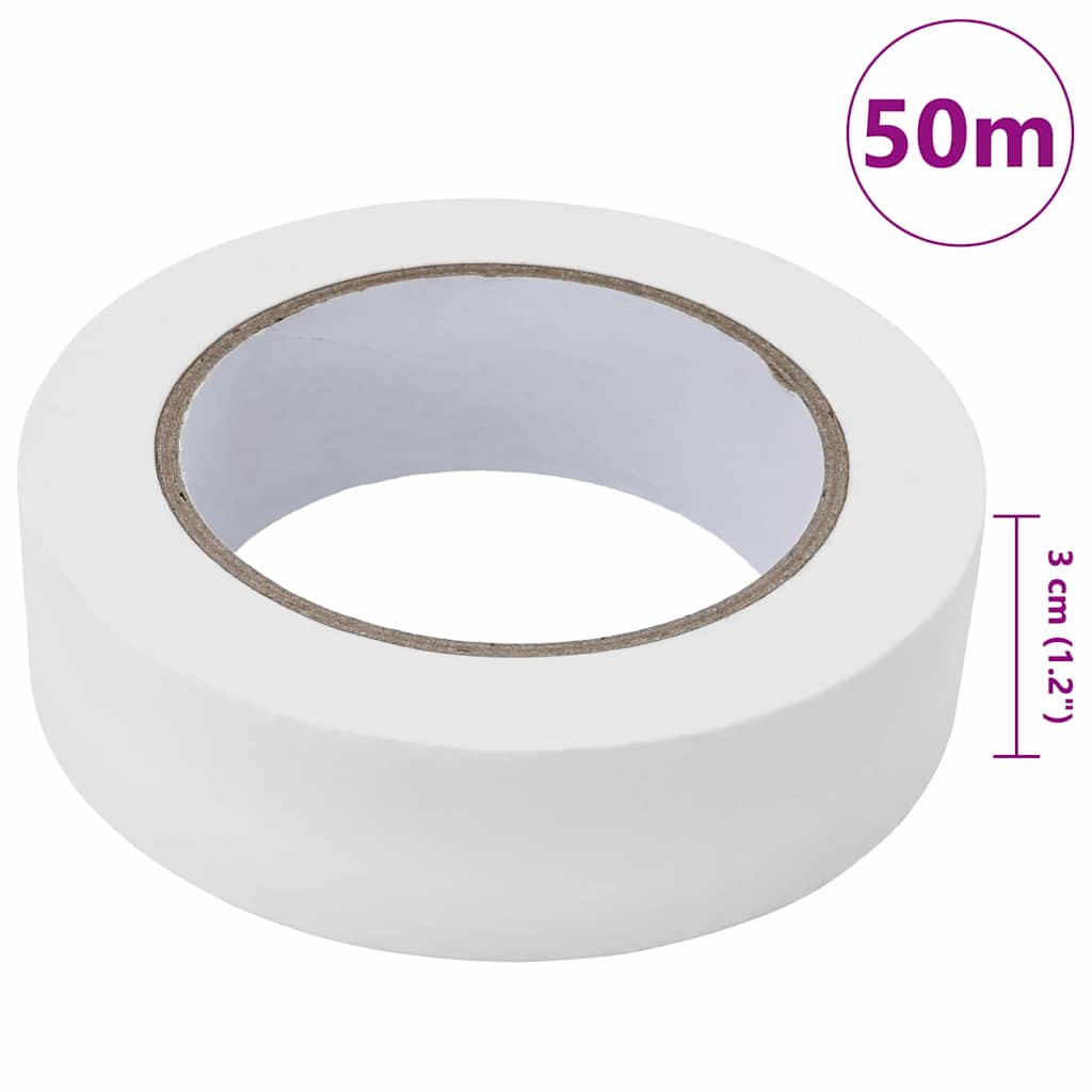 vidaXL Ταινίες Μάσκας για Ζωγράφους 12 pcs Λευκό 30mm x 50m Χαρτί