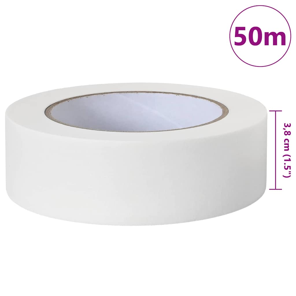 vidaXL Ταινίες Μάσκας για Ζωγράφους 24 pcs Λευκό 38mm x 50m Χαρτί