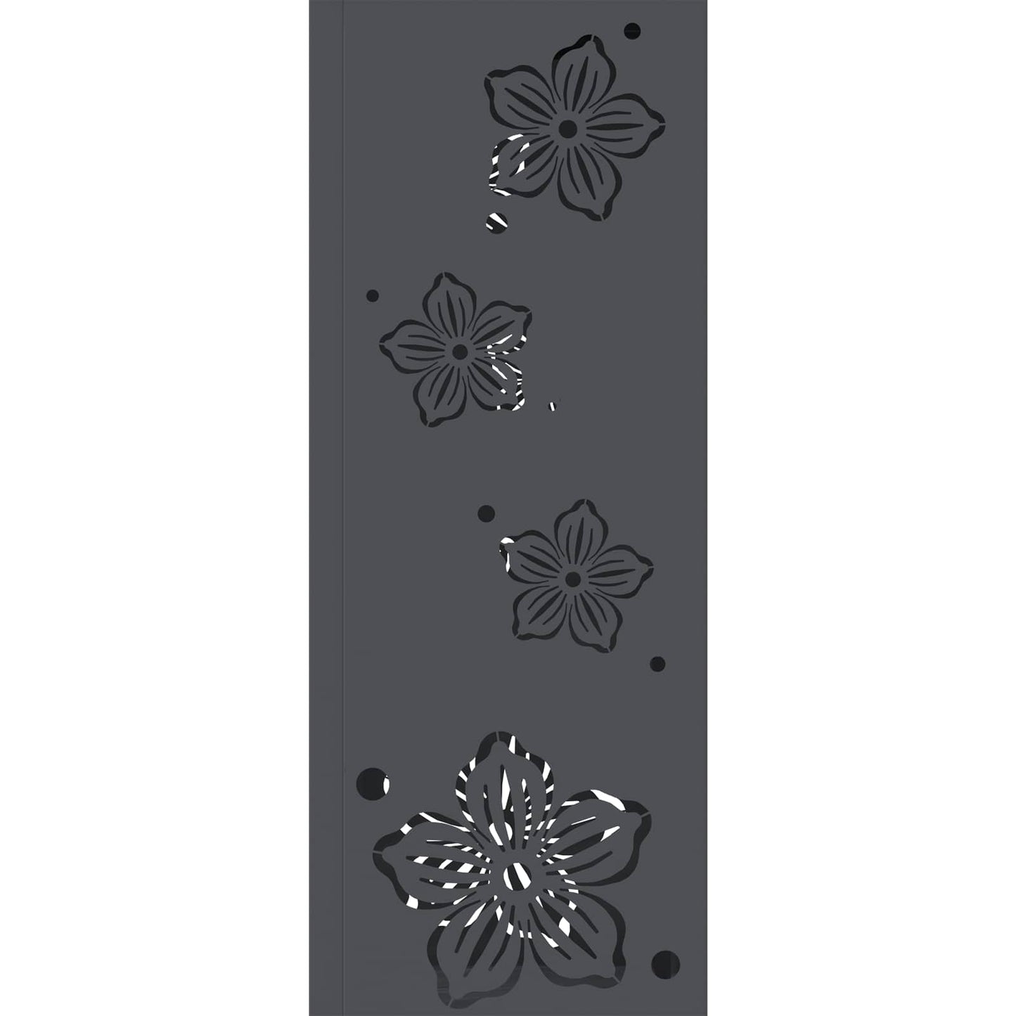 vidaXL Ηλιακό LED Φως Δρόμου 2 pcs Ανθρακί Κρύο Ρολαρισμένο Χάλυβα