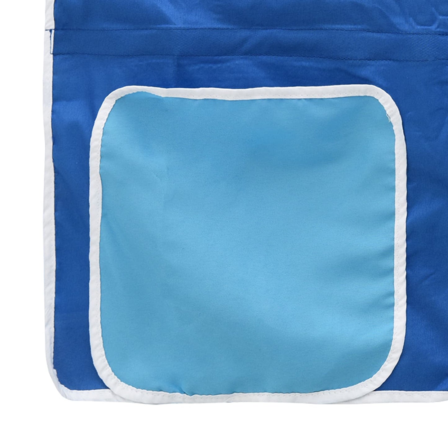 vidaXL Κρεβάτι κουκέτας για παιδιά Λευκό και Μπλε 107 x 200 εκ.