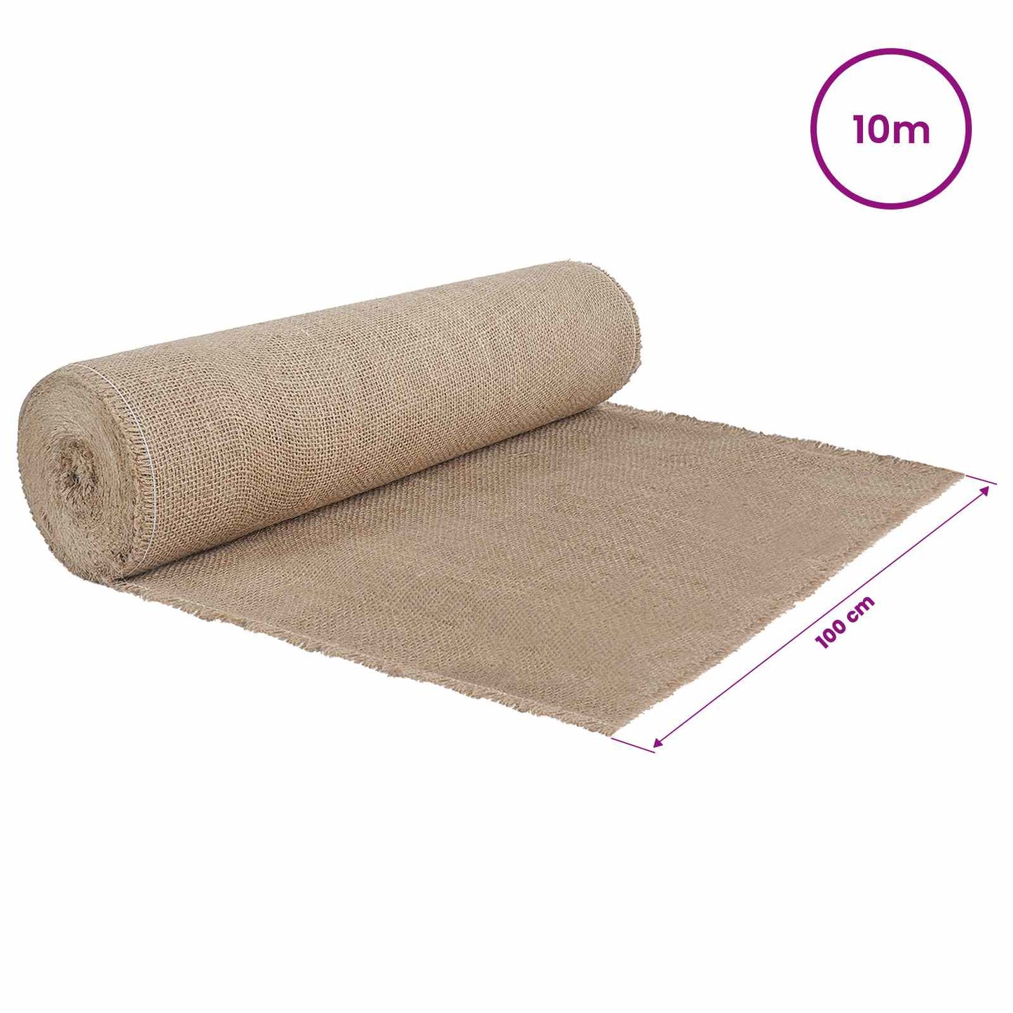vidaXL Ρολό από Τζute 100 x 1000 cm Φυσικό