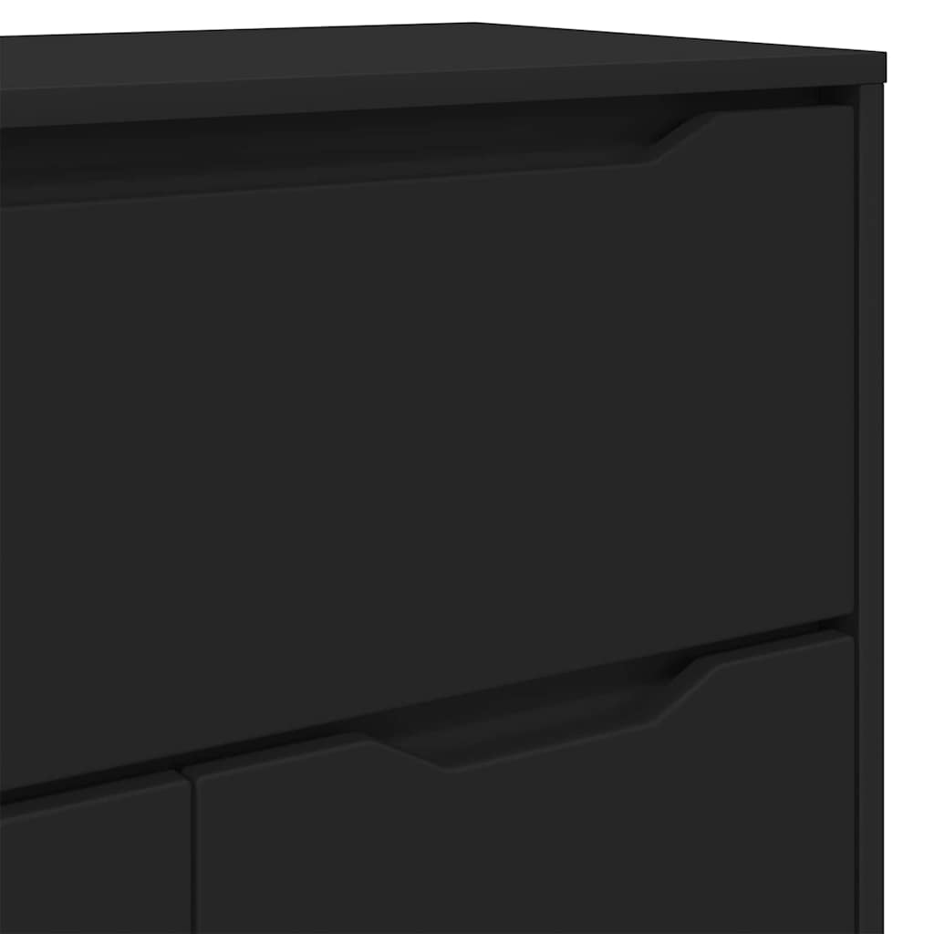 vidaXL Ντουλάπι Μπάνιου Μαύρο 72,5 x 36,5 x 100 εκ Επεξεργασμένο ξύλο