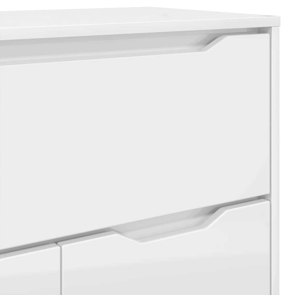 vidaXL Ντουλάπι Μπάνιου Υψηλής γυαλάδας λευκό 72,5 x 36,5 x 100 εκ