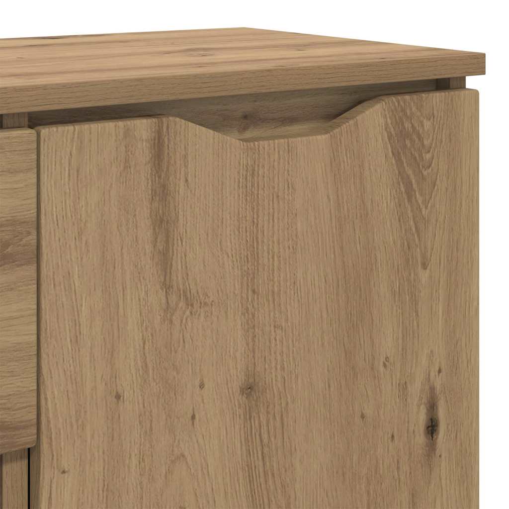 vidaXL Πλαϊνό γραφείο Artisan Oak 100 x 30 x 65,6 Επεξεργασμένο ξύλο