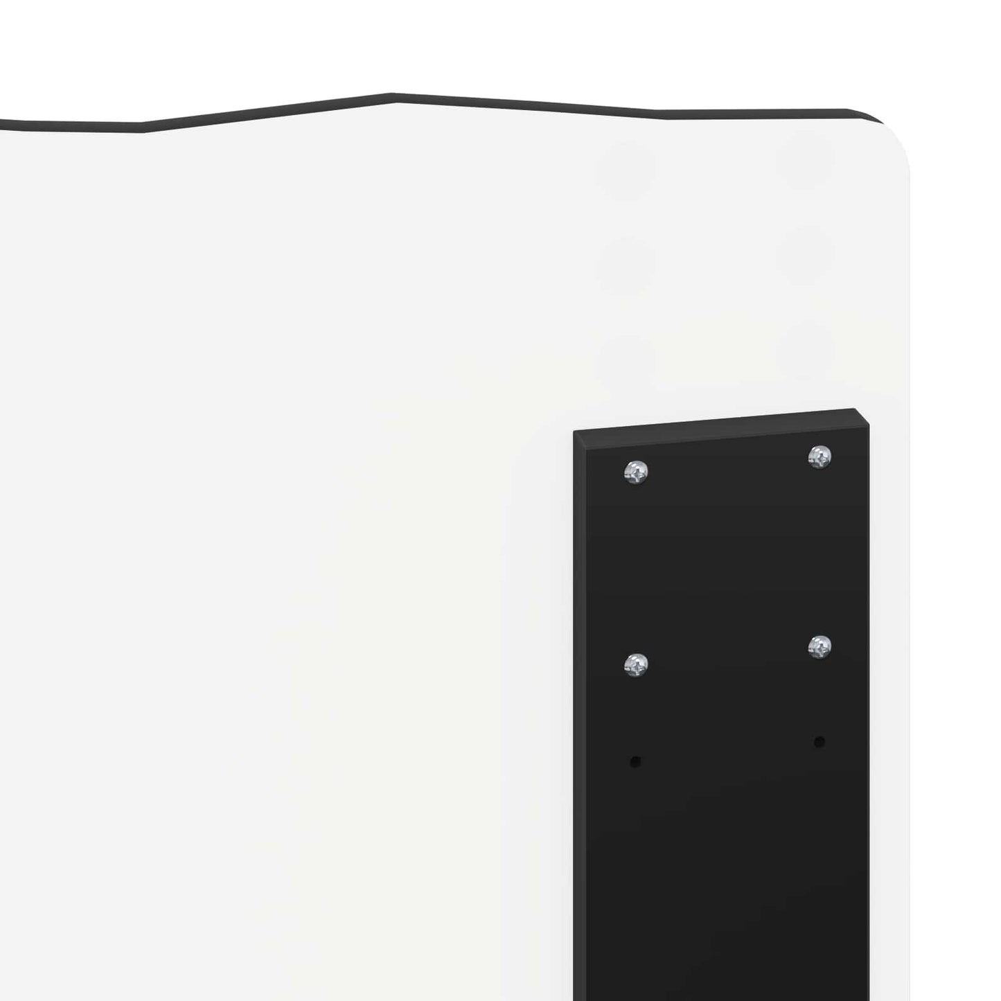 vidaXL Κεφαλάρι με κεφαλάρι Μαύρη Οξυά 150 cm Επεξεργασμένο ξύλο