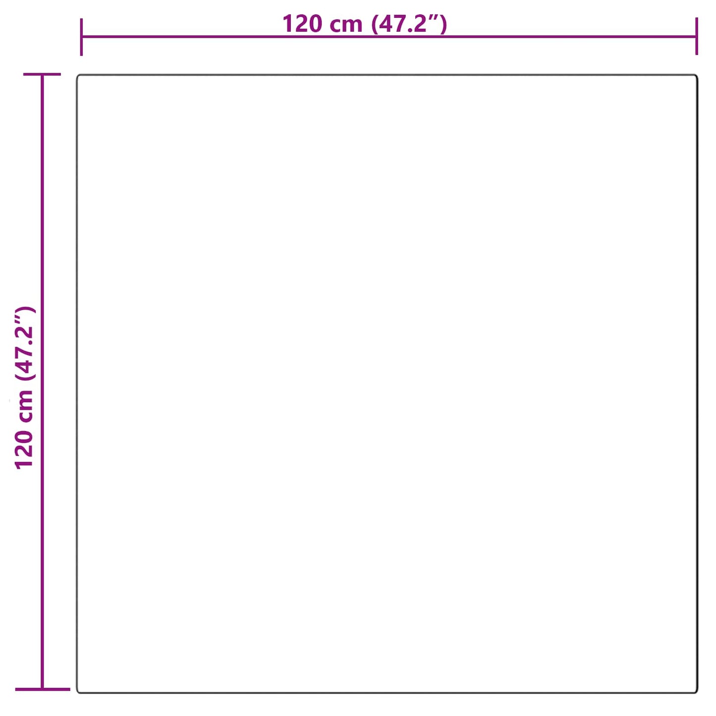 vidaXL Χαλί από τεχνητό πρόβειο δέρμα TAFALLA Μπεζ 120 x 120 cm