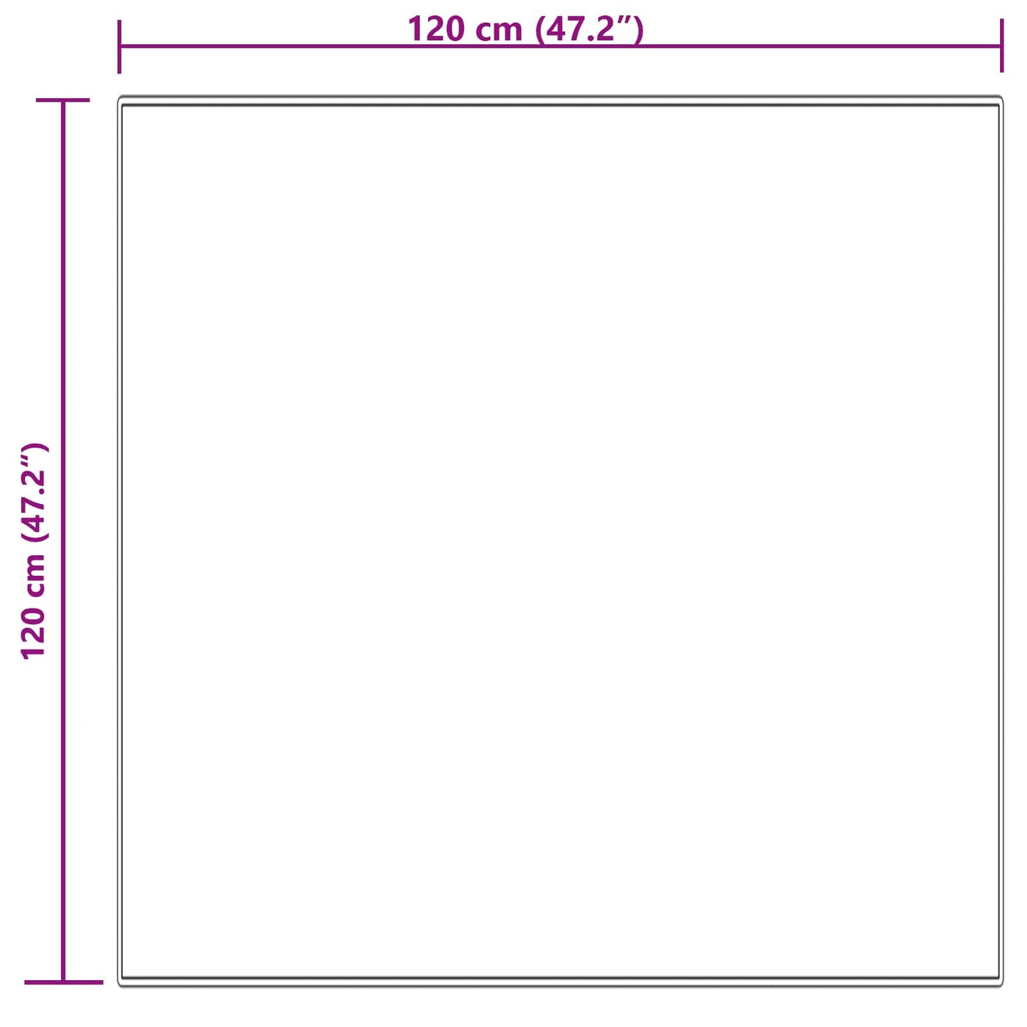 vidaXL Χαλί από τεχνητό πρόβειο δέρμα TAFALLA Κρεμ 120 x 120 cm
