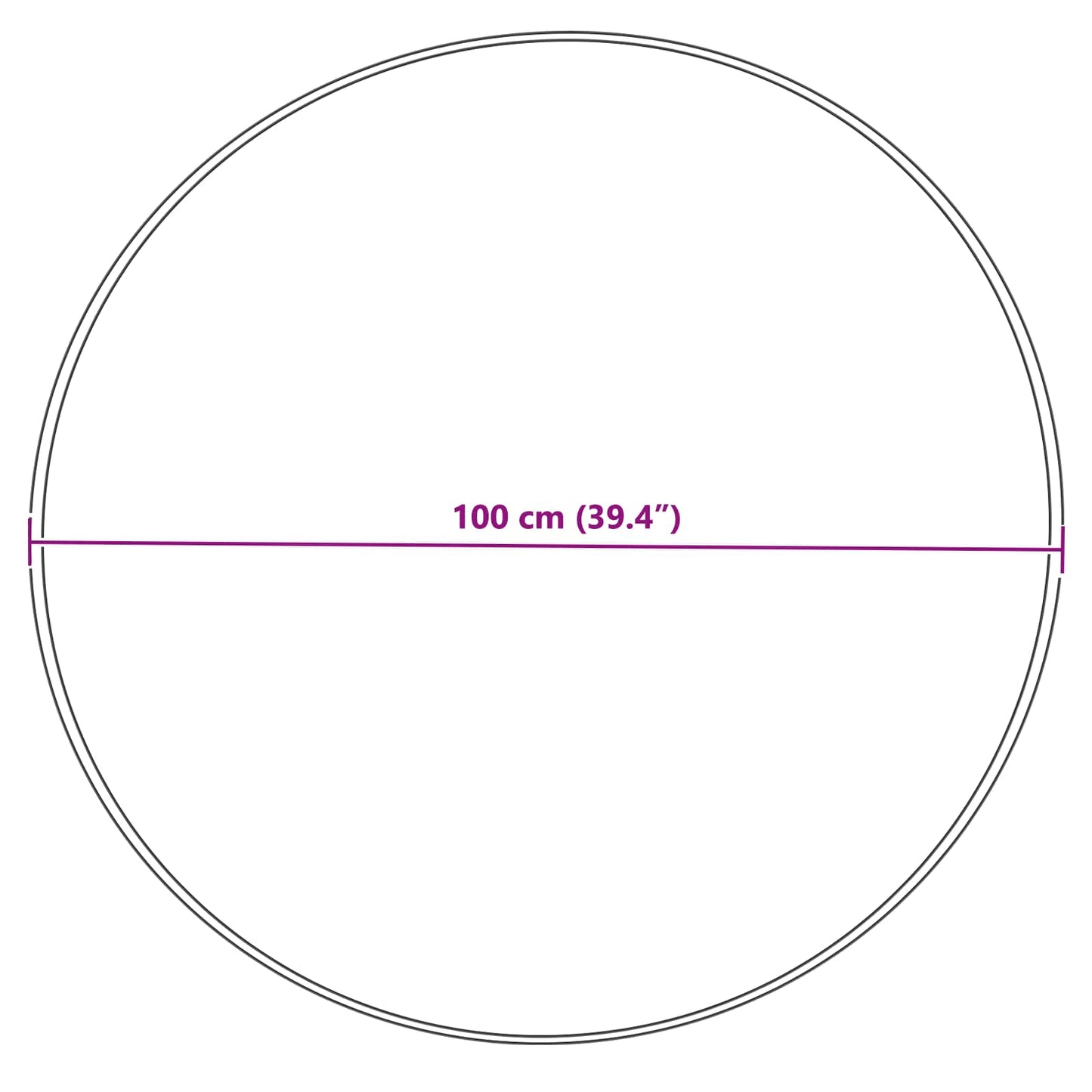vidaXL Ψεύτικο Δέρμα Προβάτου Χαλί Tafalla Κρεμ Ø 100 εκ Πολυεστέρας