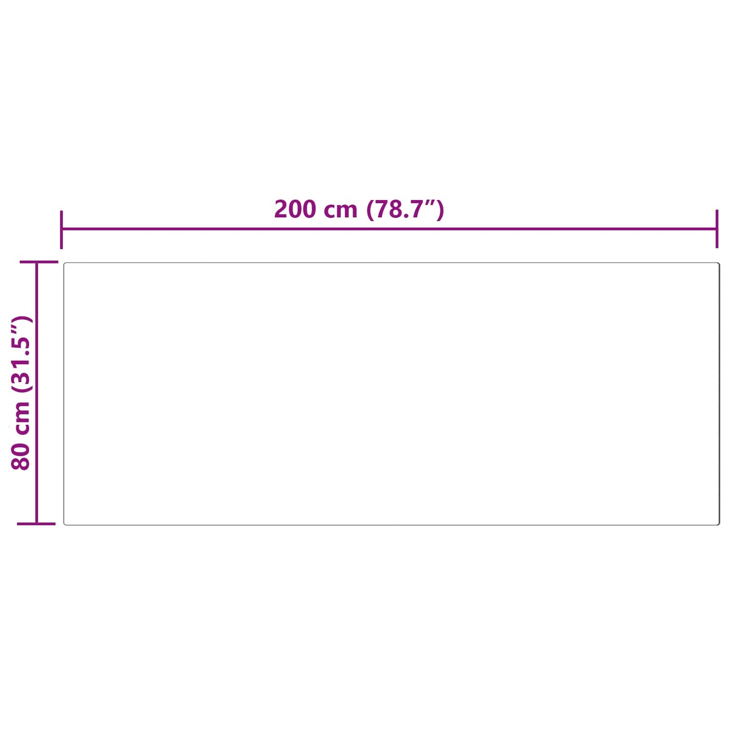 vidaXL Χαλί από τεχνητό πρόβειο δέρμα TAFALLA Γκρι 80 x 200 cm