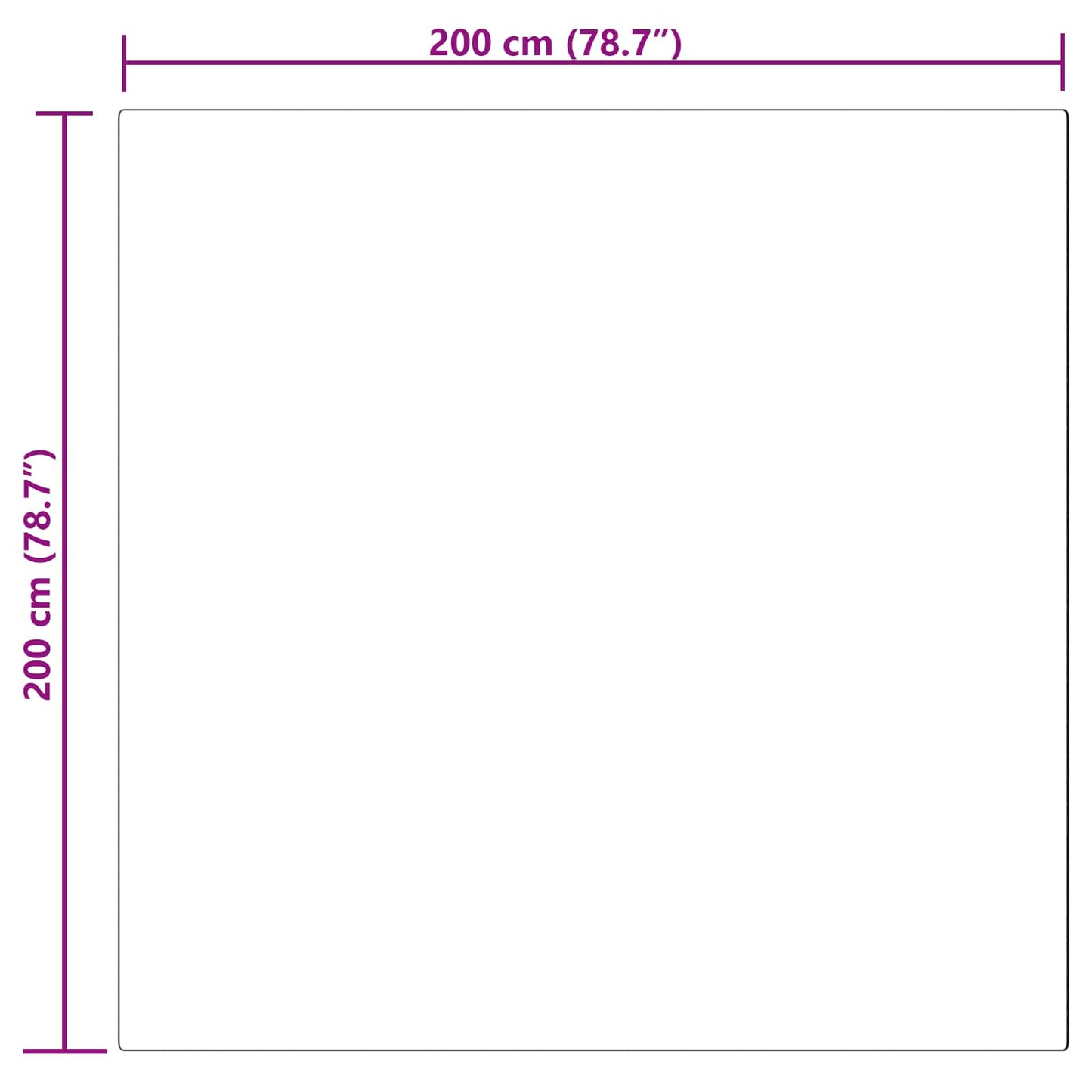 vidaXL Ψεύτικο Δέρμα Προβάτου Χαλί Tafalla Γκρι 200 x 200 cm