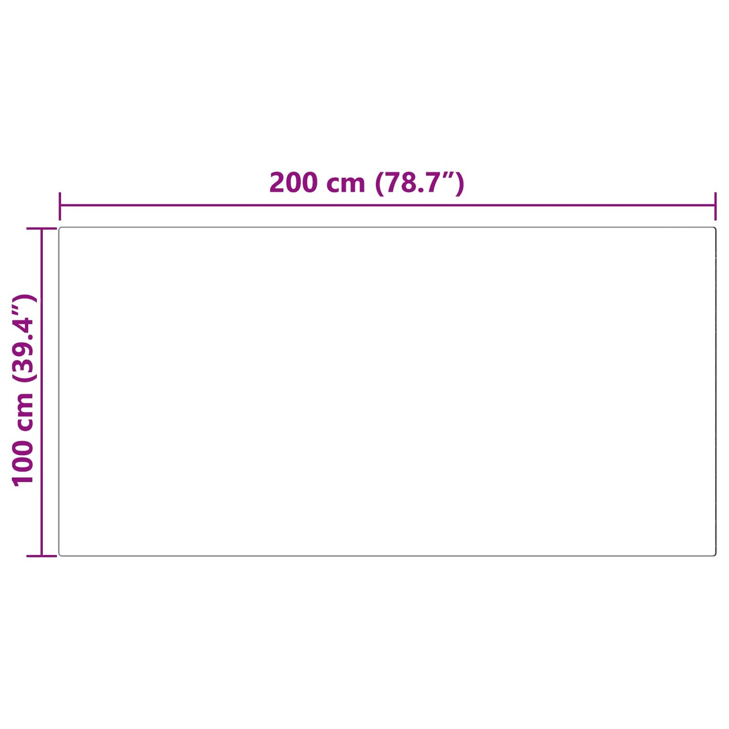 vidaXL Χαλί από τεχνητό πρόβειο δέρμα TAFALLA Ροζ 100 x 200 cm