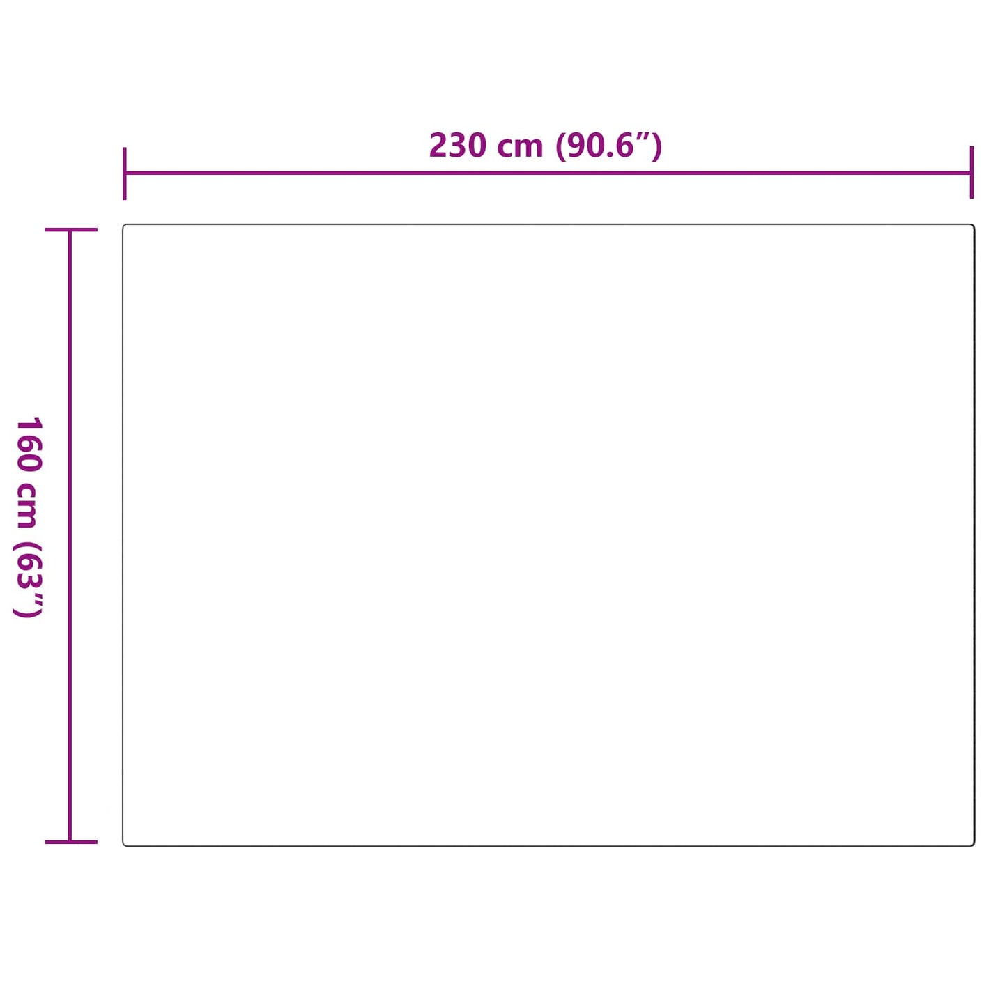 vidaXL Χαλιά Ψεύτικου Κουνελιού Olite Ροζ 160 x 230 cm Πολυεστέρας