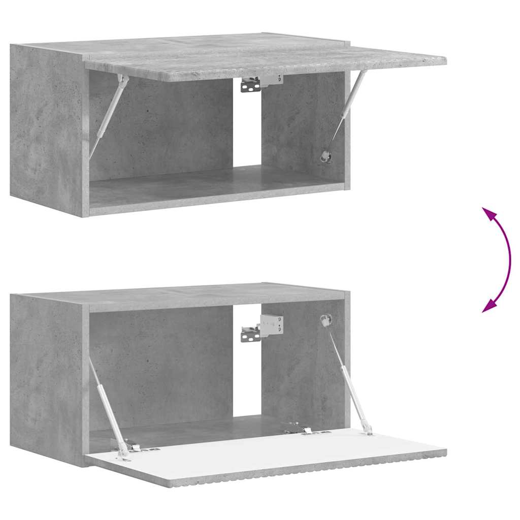 vidaXL Ντουλάπι Τηλεόρασης Τοίχου 60 x 31 x 29,5 εκ Σκυρόδεμα