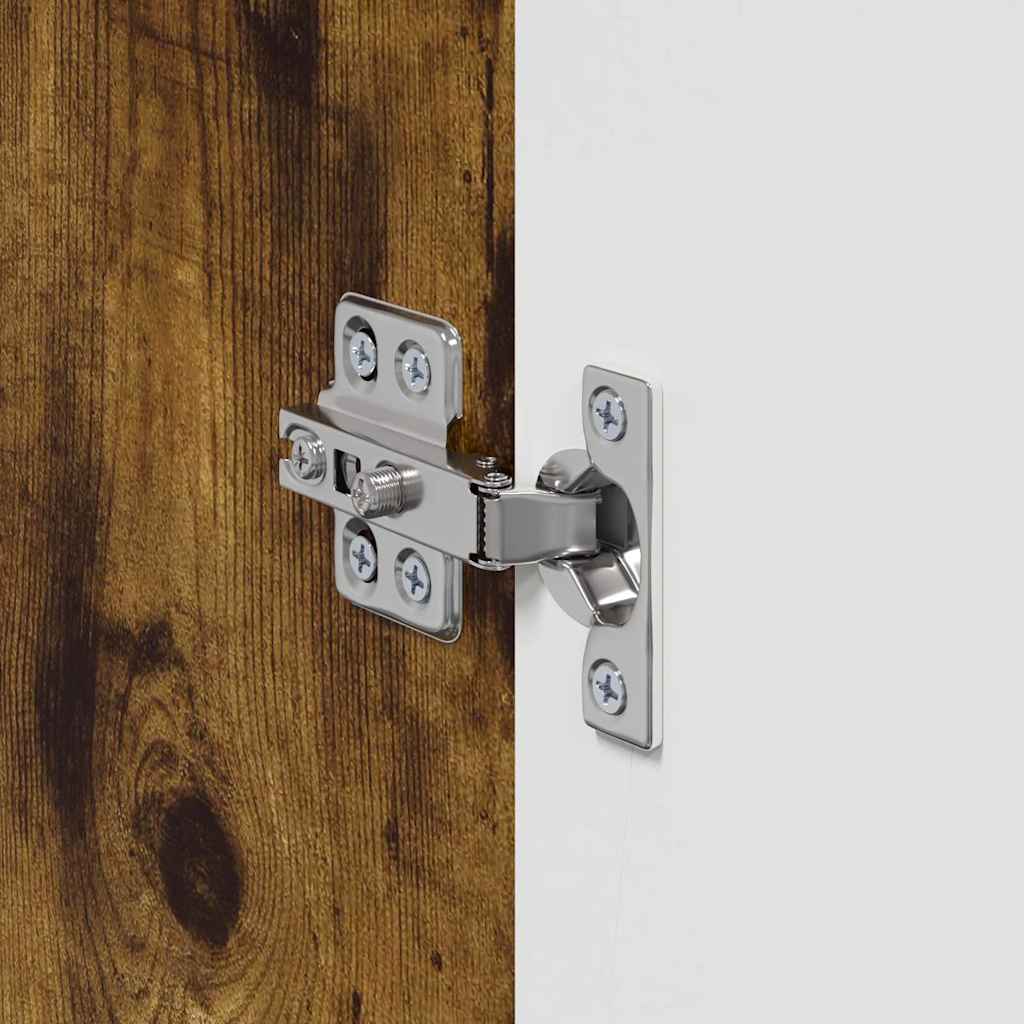 vidaXL Ντουλάπι Τηλεόρασης Τοίχου 2 pcs Καπνιστό Δρύς 30 x 31 x 40 εκ.