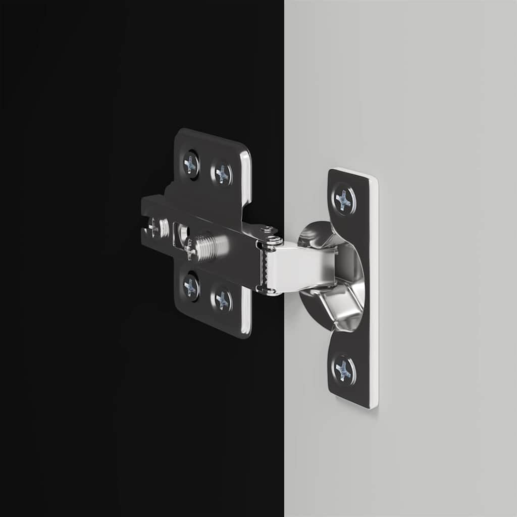 vidaXL Ντουλάπι Τηλεόρασης Τοίχου 2 pcs Μαύρο 30 x 31 x 80 εκ.